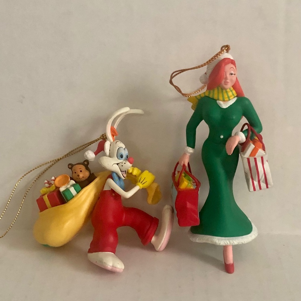 Disney Grolier Vintage Jessica and Roger Rabbit Ornament